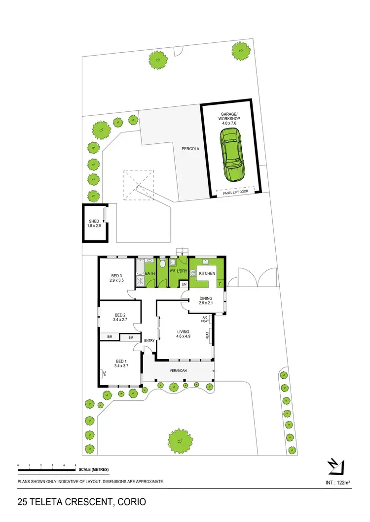 Floorplan of Homely house listing, 25 Teleta Crescent, Corio VIC 3214