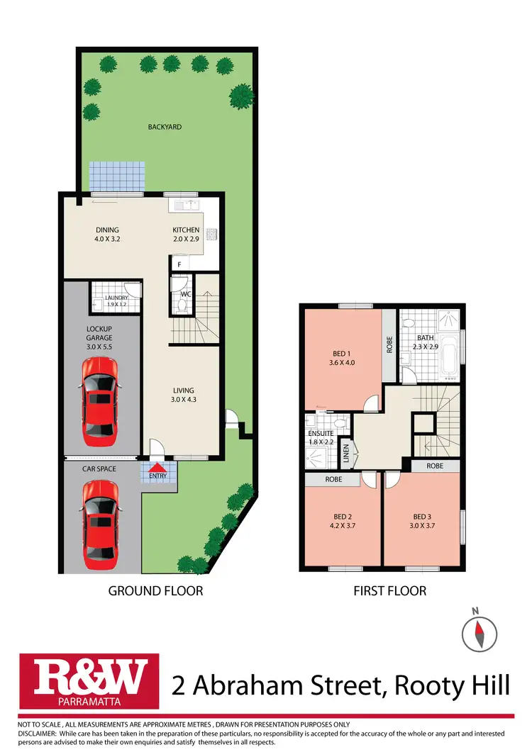 Floorplan of Homely townhouse listing, 2 Abraham Street, Rooty Hill NSW 2766