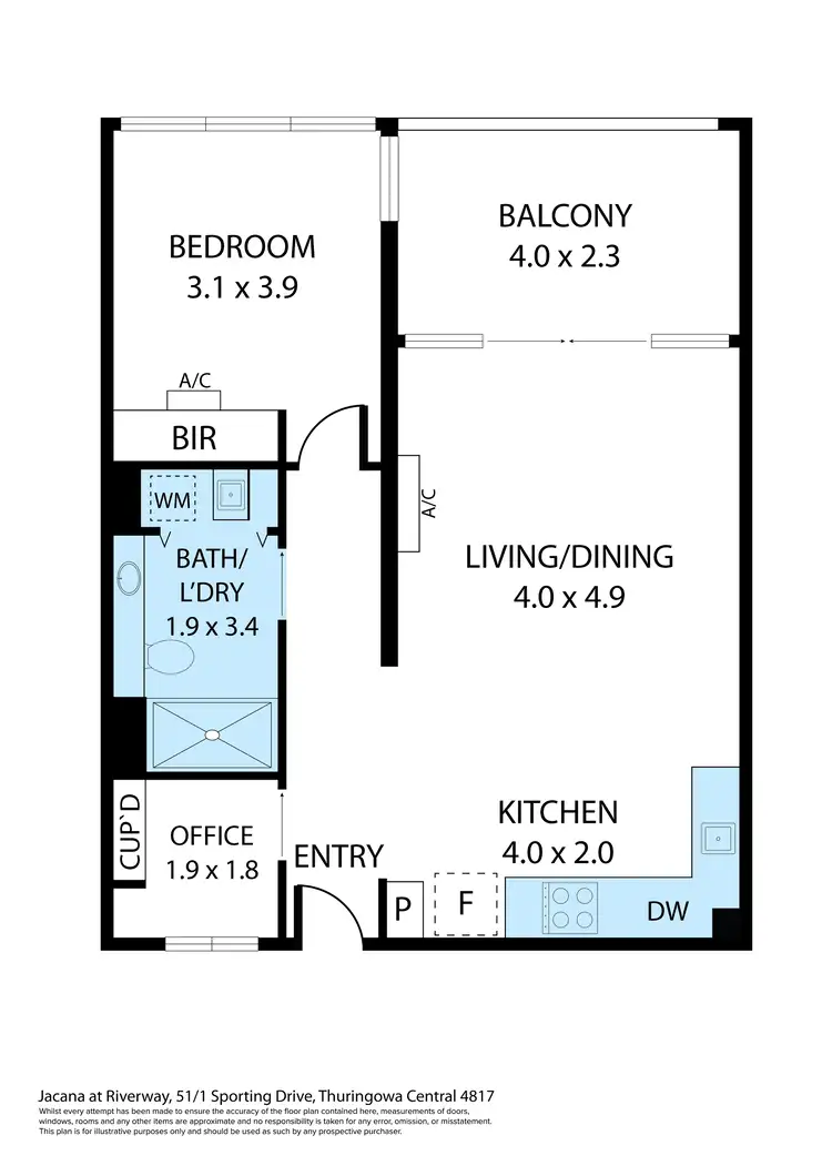 Floorplan of Homely house listing, 51/1-15 Sporting Drive, Thuringowa Central QLD 4817
