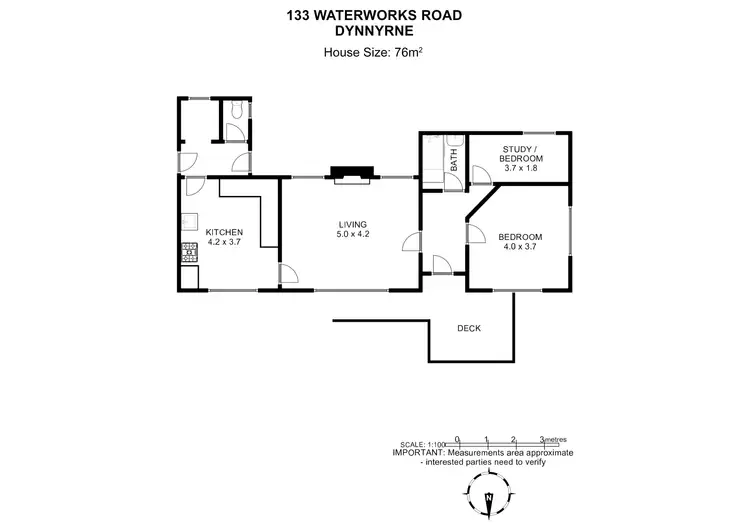 Floorplan of Homely house listing, 133 Waterworks Road, Dynnyrne TAS 7005