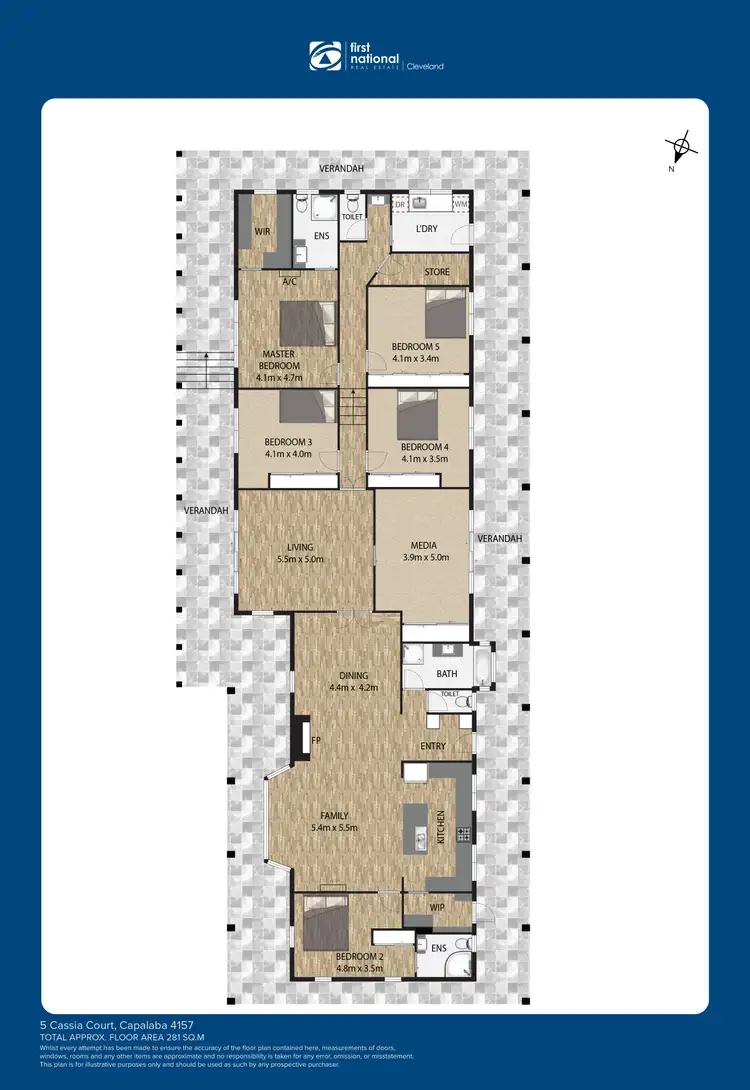 Floorplan of Homely rural property listing, 5 Cassia Court, Capalaba QLD 4157
