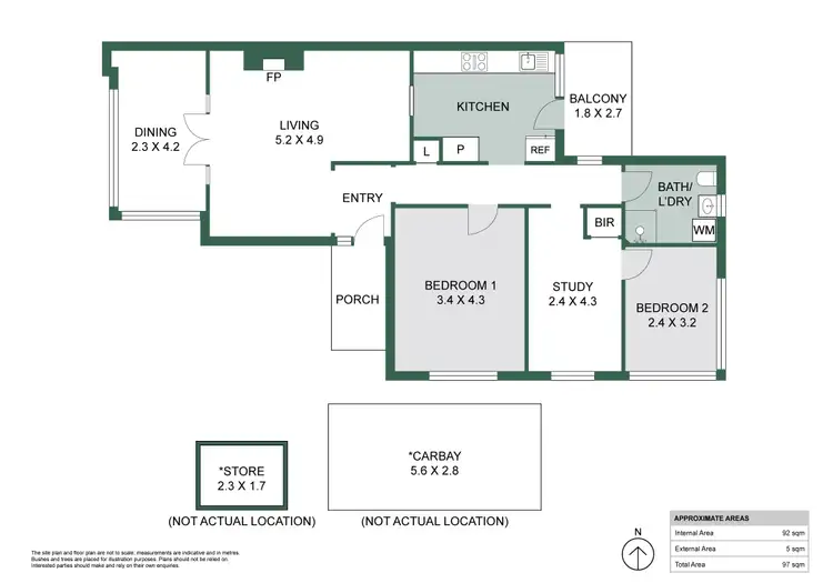Floorplan of Homely apartment listing, 5/74 Stirling Highway, Nedlands WA 6009