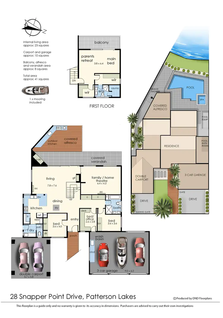 Floorplan of Homely house listing, 28 Snapper Point Drive, Patterson Lakes VIC 3197