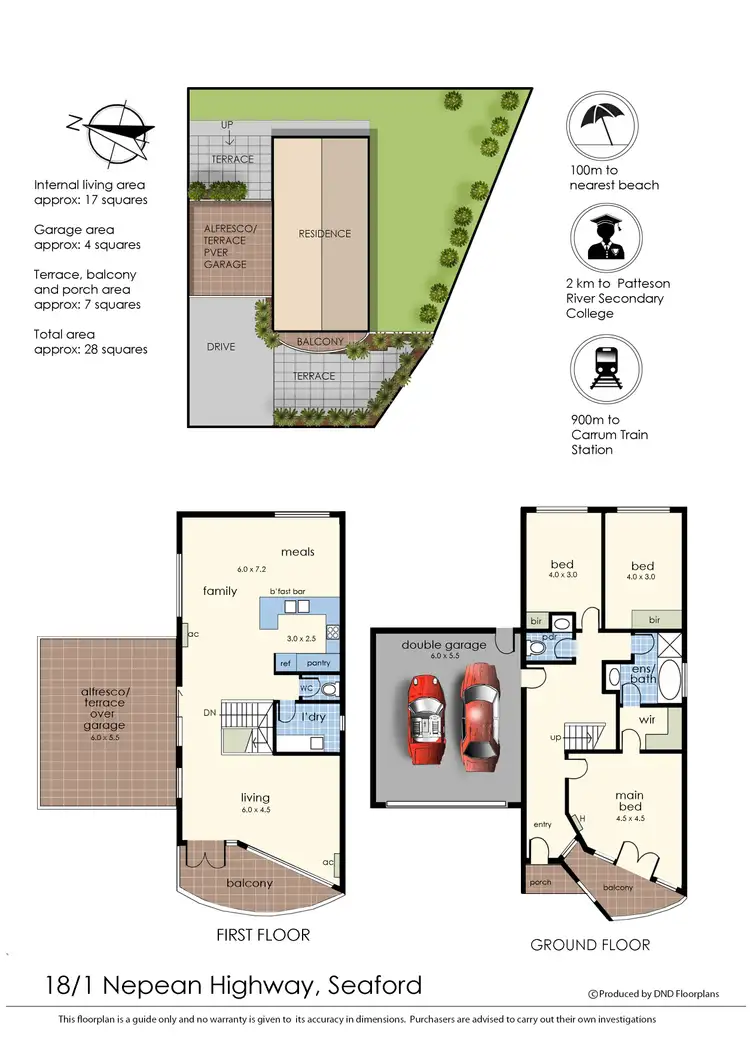 Floorplan of Homely house listing, 18/1 Nepean Highway, Seaford VIC 3198