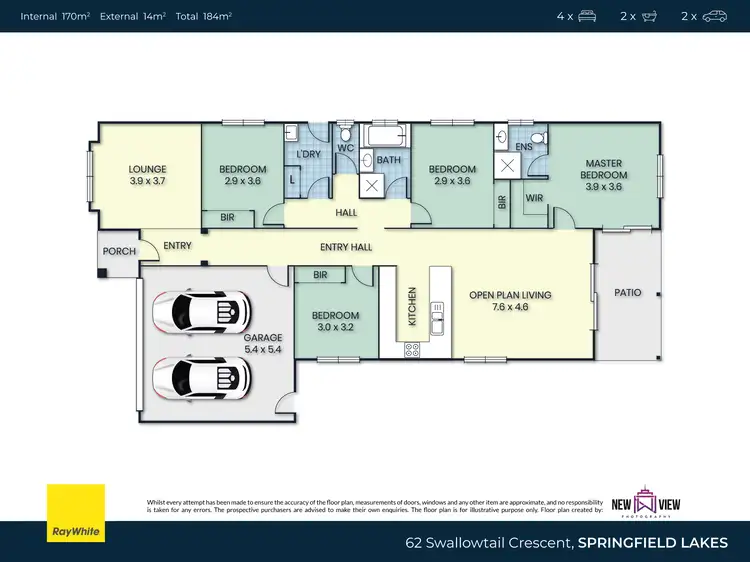 Floorplan of Homely house listing, 62 Swallowtail Crescent, Springfield Lakes QLD 4300