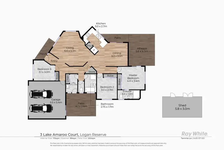 Floorplan of Homely house listing, 3 Lake Amaroo Court, Logan Reserve QLD 4133