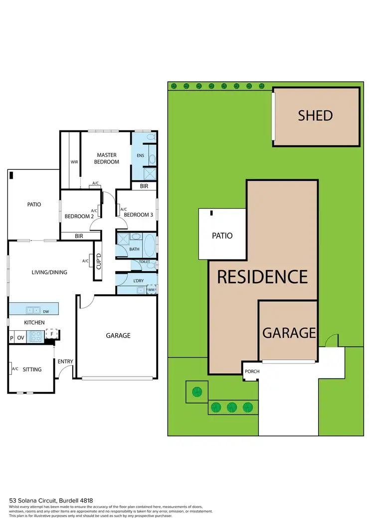 Floorplan of Homely house listing, 53 Solana Circuit, Burdell QLD 4818