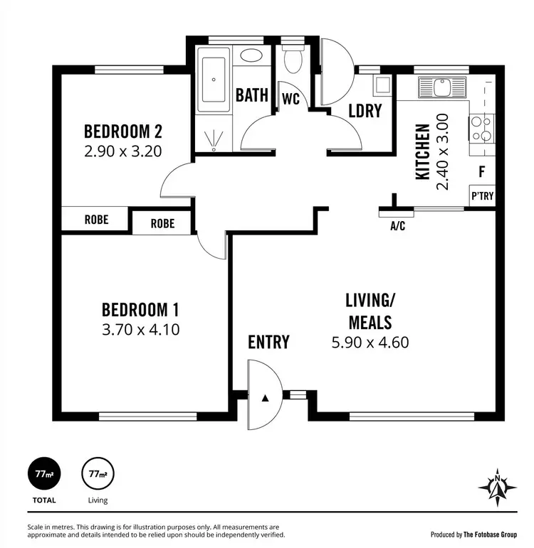 Floorplan of Homely unit listing, 3/74-86 Marian Road, Payneham SA 5070