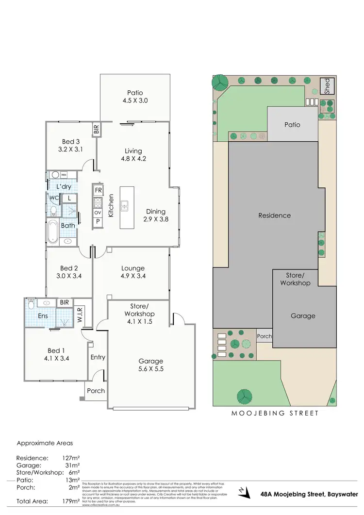 Floorplan of Homely house listing, 48A Moojebing Street, Bayswater WA 6053