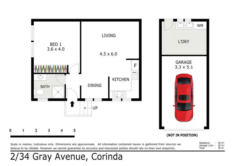 Floorplan of Homely unit listing, 2/34 Gray Avenue, Corinda QLD 4075