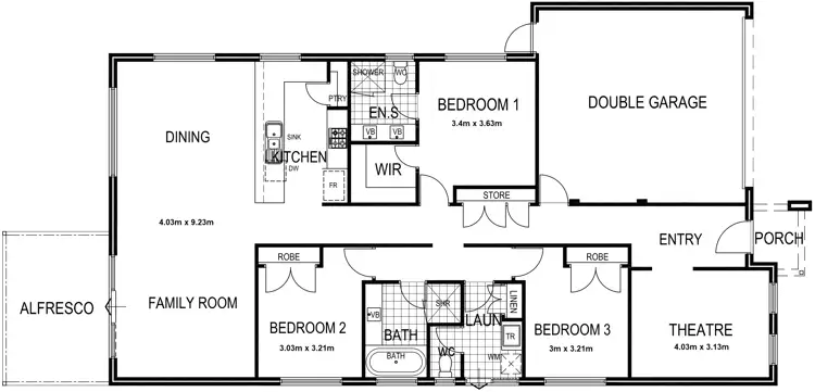 Floorplan of Homely house listing, 8 Danube Rd, Baldivis WA 6171