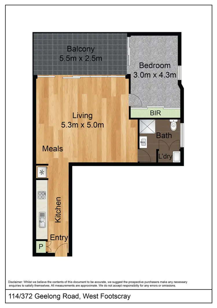 Floorplan of Homely apartment listing, 114/372 Geelong Road, West Footscray VIC 3012