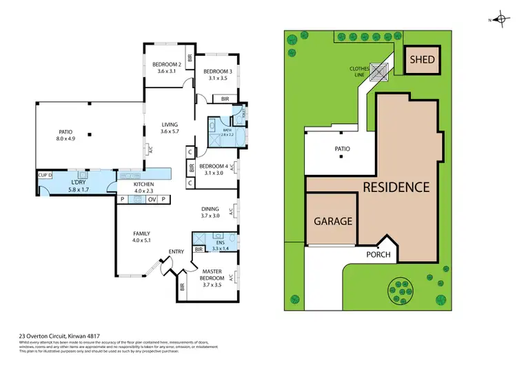 Floorplan of Homely house listing, 23 Overton Circuit, Kirwan QLD 4817