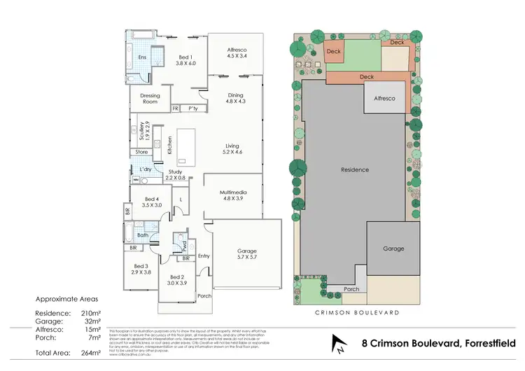 Floorplan of Homely house listing, 8 Crimson Boulevard, Forrestfield WA 6058