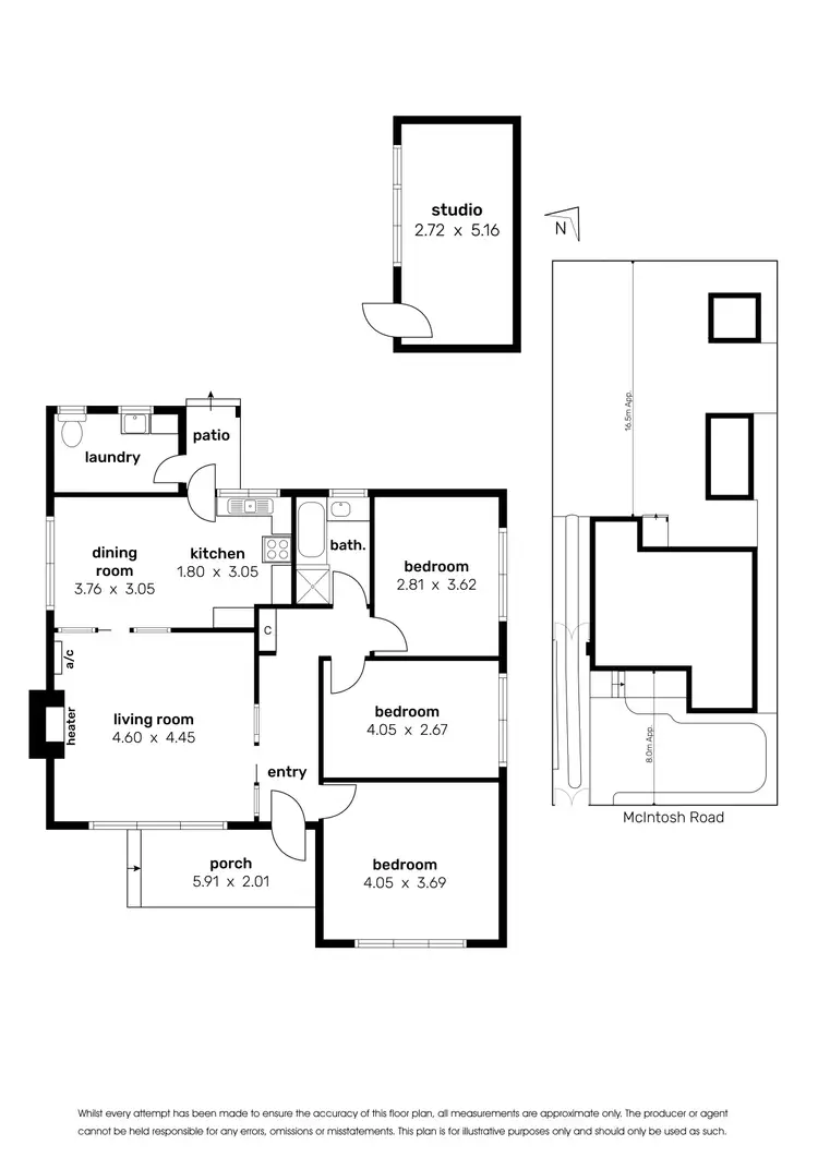 Floorplan of Homely house listing, 72 Mcintosh Road, Altona North VIC 3025