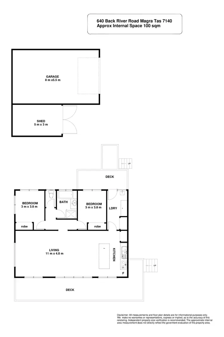 Floorplan of Homely house listing, 640 Back River Road, Magra TAS 7140