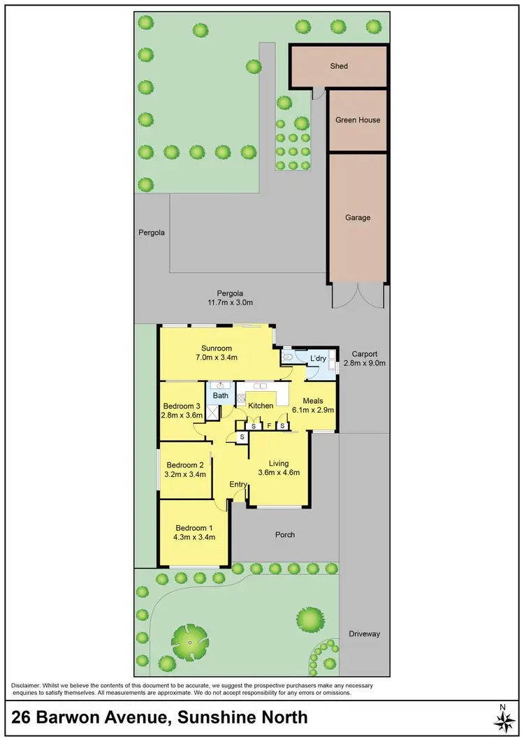 Floorplan of Homely house listing, 26 Barwon Avenue, Sunshine North VIC 3020