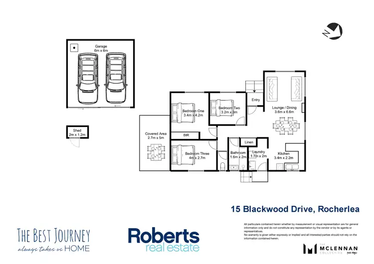 Floorplan of Homely house listing, 15 Blackwood Drive, Rocherlea TAS 7248