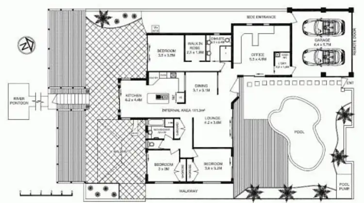 Floorplan of Homely house listing, 6 Monte Vista Court, Broadbeach Waters QLD 4218