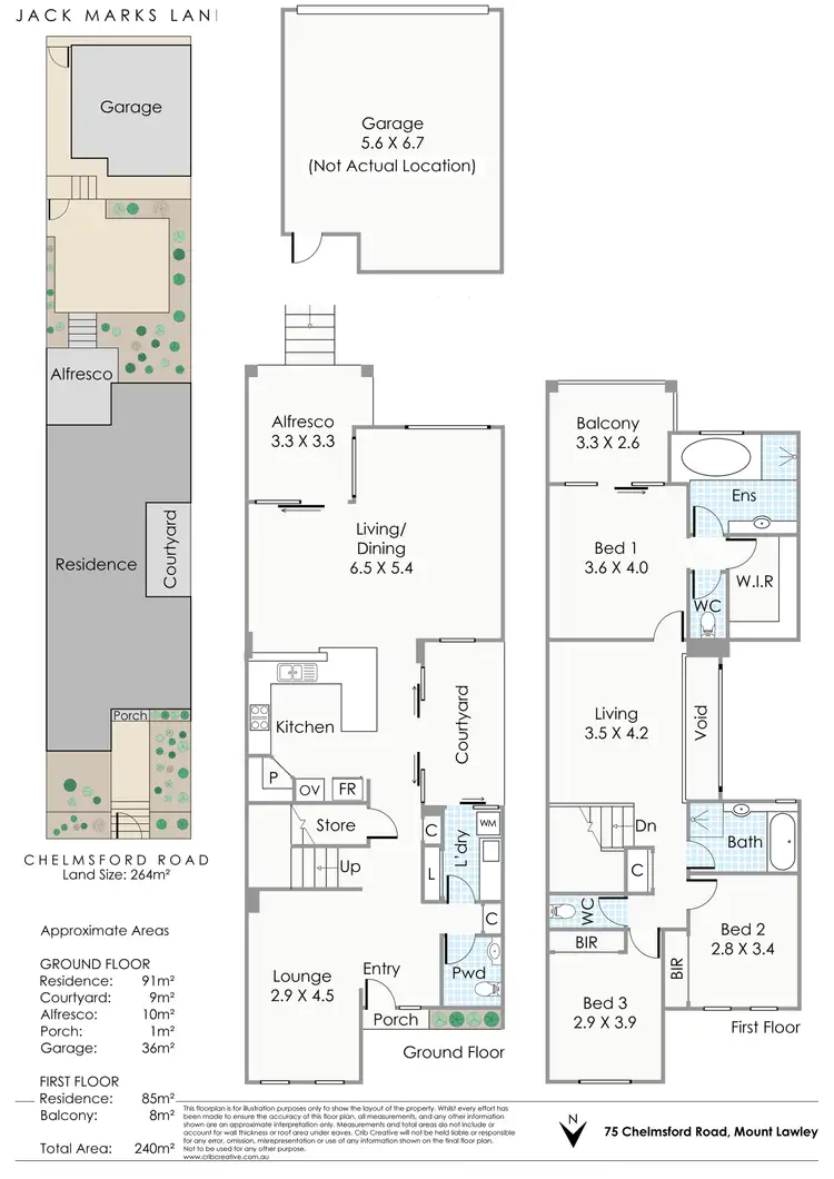 Floorplan of Homely house listing, 75 Chelmsford Road, Mount Lawley WA 6050