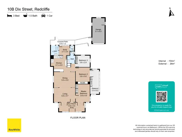 Floorplan of Homely house listing, 10b Dix Street, Redcliffe QLD 4020