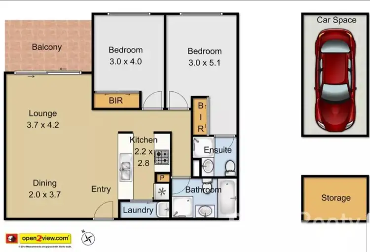 Floorplan of Homely apartment listing, 6/12 Tyler Street, Campbelltown NSW 2560
