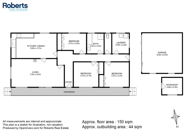 Floorplan of Homely house listing, 2 Lovett Street, Bicheno TAS 7215