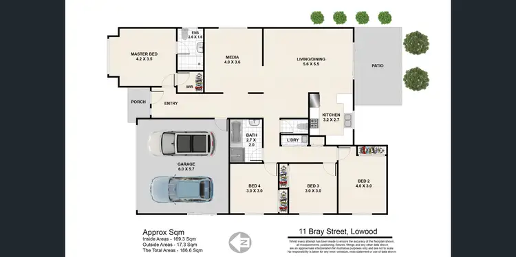 Floorplan of Homely house listing, 11 Bray Street, Lowood QLD 4311