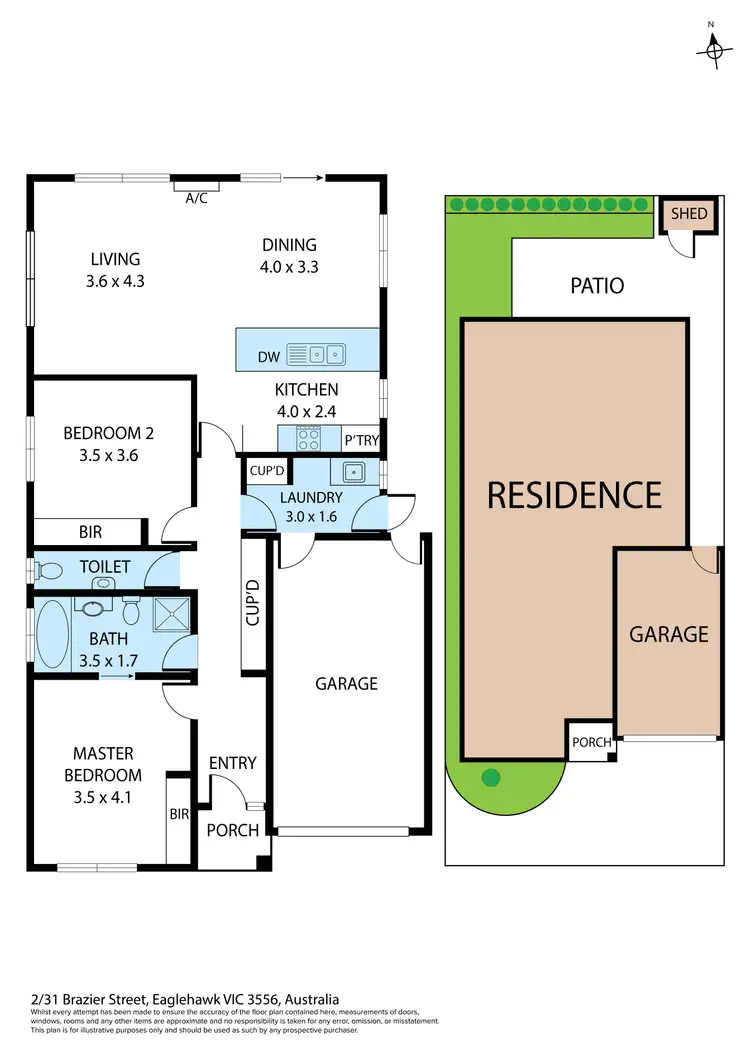 Floorplan of Homely house listing, 2/31 Brazier Street, Eaglehawk VIC 3556
