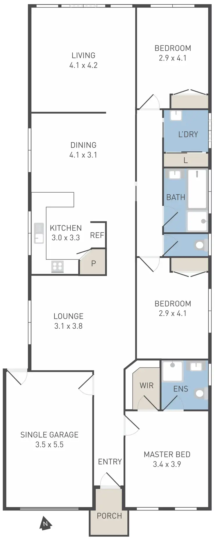 Floorplan of Homely house listing, 26 Wyperfeld Circuit, Caroline Springs VIC 3023