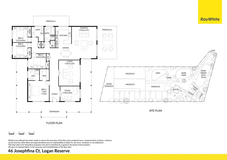Floorplan of Homely house listing, 46 Josephfina Court, Logan Reserve QLD 4133