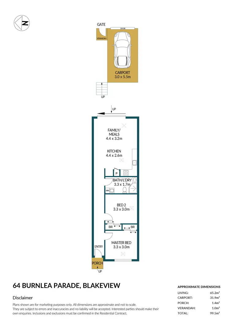 Floorplan of Homely house listing, 64 Burnlea Parade, Blakeview SA 5114