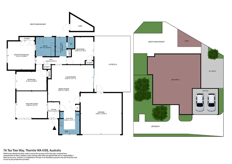 Floorplan of Homely villa listing, 7A Tea Tree Way, Thornlie WA 6108