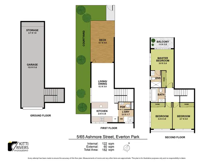 Floorplan of Homely townhouse listing, 5/65 Ashmore Street, Everton Park QLD 4053