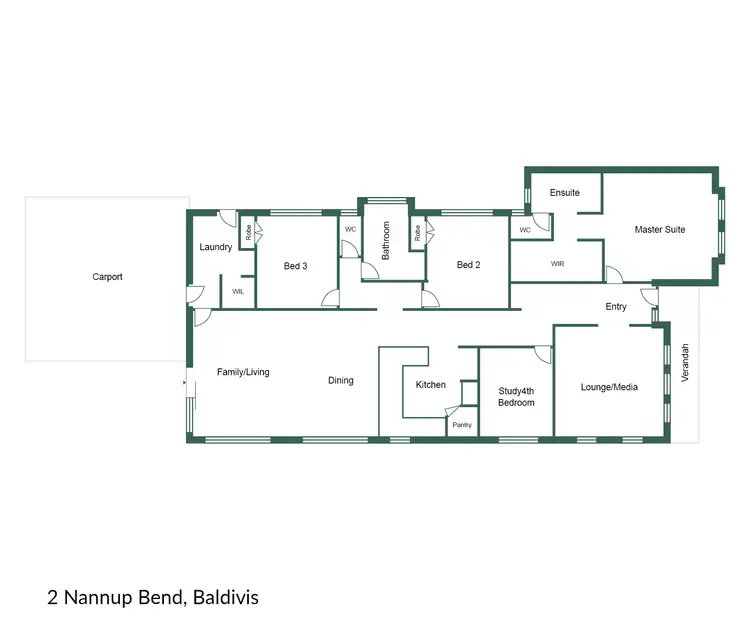 Floorplan of Homely house listing, 2 Nannup Bend, Baldivis WA 6171
