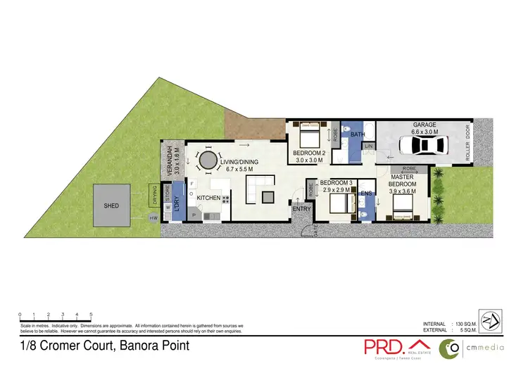 Floorplan of Homely semi-detached listing, 1/8 Cromer Court, Banora Point NSW 2486