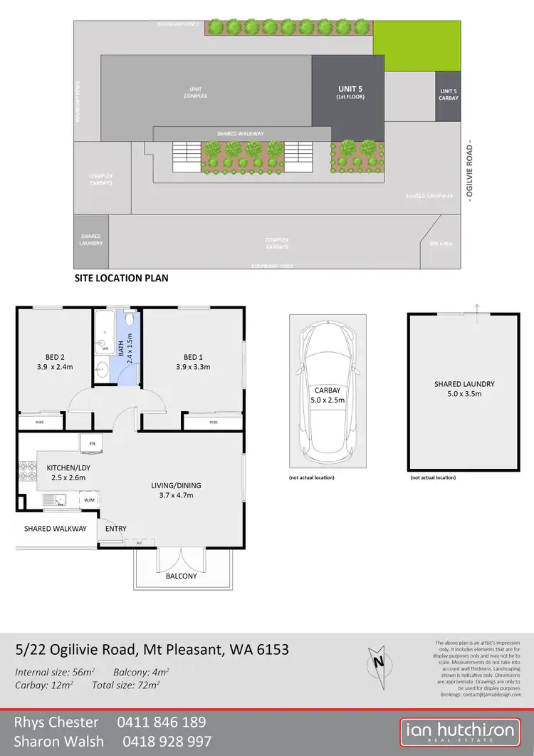 Floorplan of Homely apartment listing, 5/22 Ogilvie Road, Mount Pleasant WA 6153