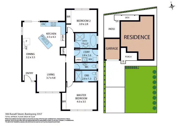 Floorplan of Homely house listing, 306 Russell Street, Buninyong VIC 3357