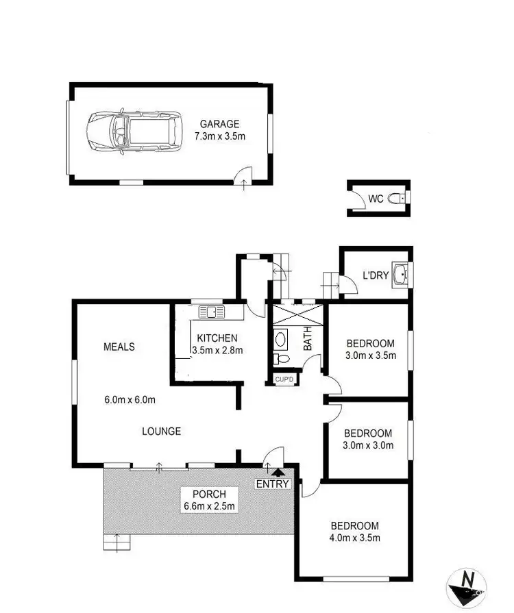 Floorplan of Homely house listing, 6 Minerva Street, Kirrawee NSW 2232