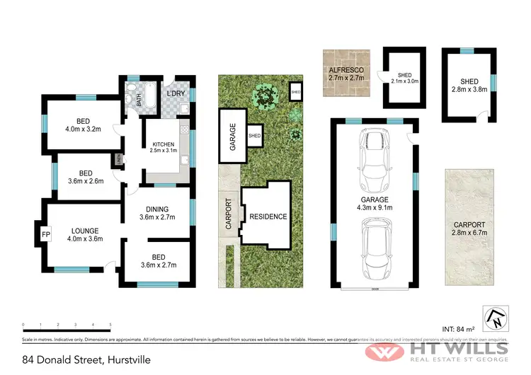 Floorplan of Homely house listing, 84 Donald Street, Hurstville NSW 2220