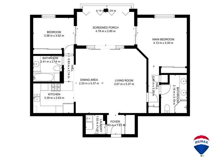 Floorplan of Homely unit listing, 1318/2-10 Greenslopes Street, Cairns North QLD 4870