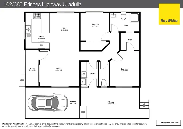 Floorplan of Homely house listing, 102/385 Princes Highway, Ulladulla NSW 2539