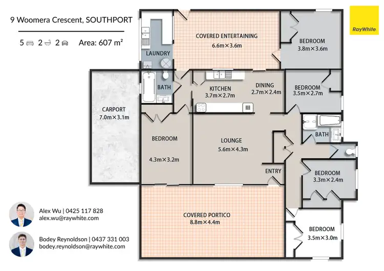 Floorplan of Homely house listing, 9 Woomera Crescent, Southport QLD 4215