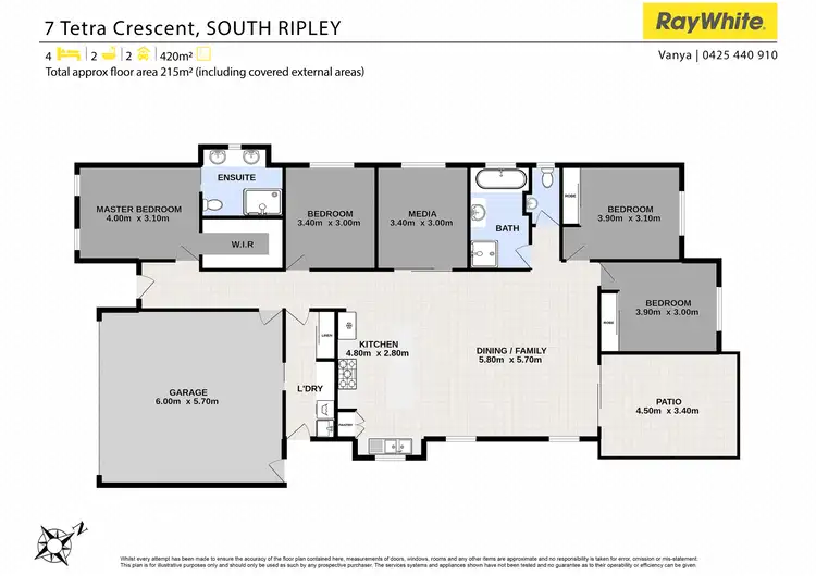 Floorplan of Homely house listing, 7 Tetra Crescent, Ripley QLD 4306