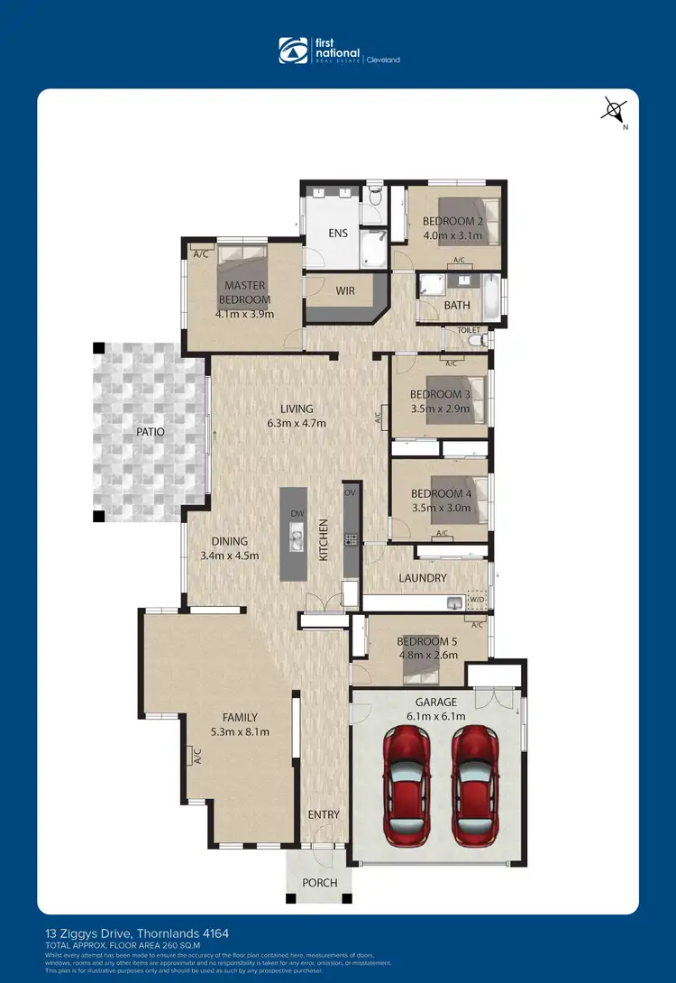 Floorplan of Homely house listing, 13 Ziggys Drive, Thornlands QLD 4164