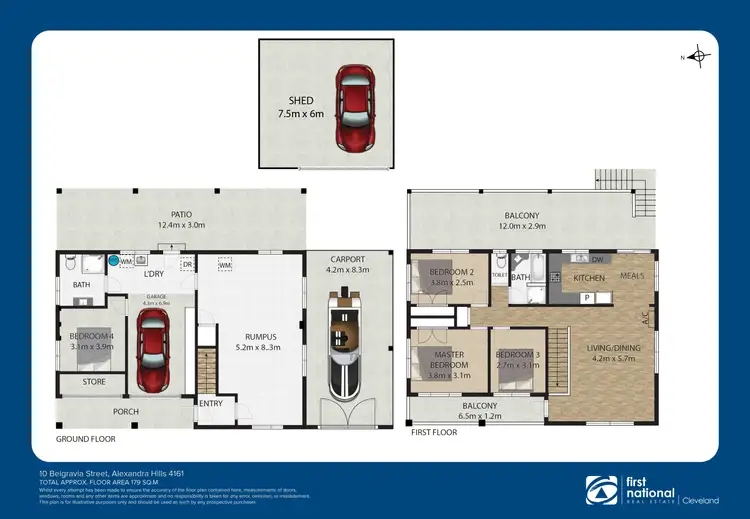 Floorplan of Homely house listing, 10 Belgravia Street, Alexandra Hills QLD 4161