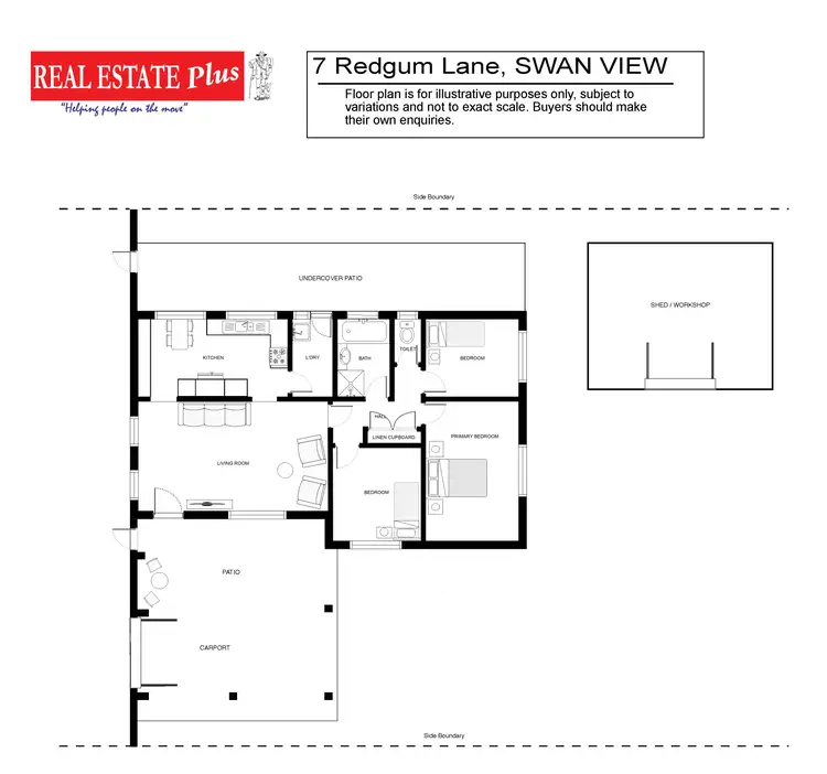 Floorplan of Homely house listing, 7 Redgum Lane, Swan View WA 6056