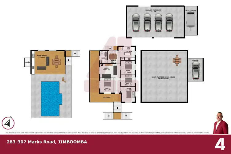 Floorplan of Homely house listing, 283-307 Marks Road, Jimboomba QLD 4280