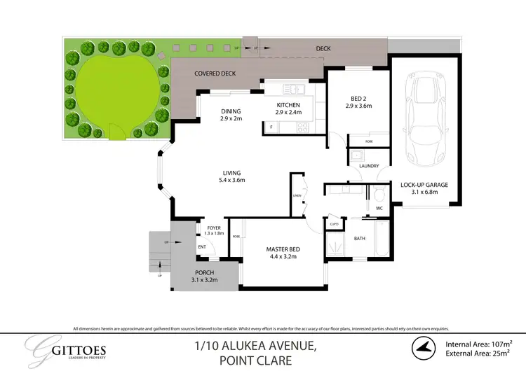 Floorplan of Homely villa listing, 1/10 Alukea Avenue, Point Clare NSW 2250
