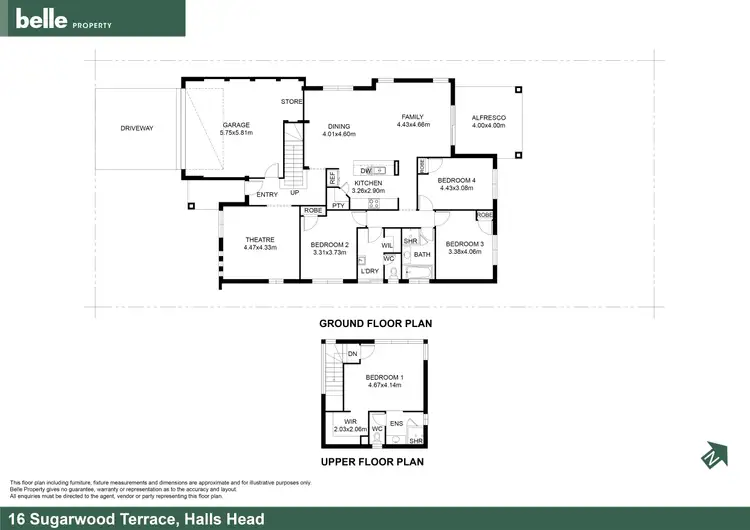 Floorplan of Homely house listing, 16 Sugarwood Terrace, Halls Head WA 6210